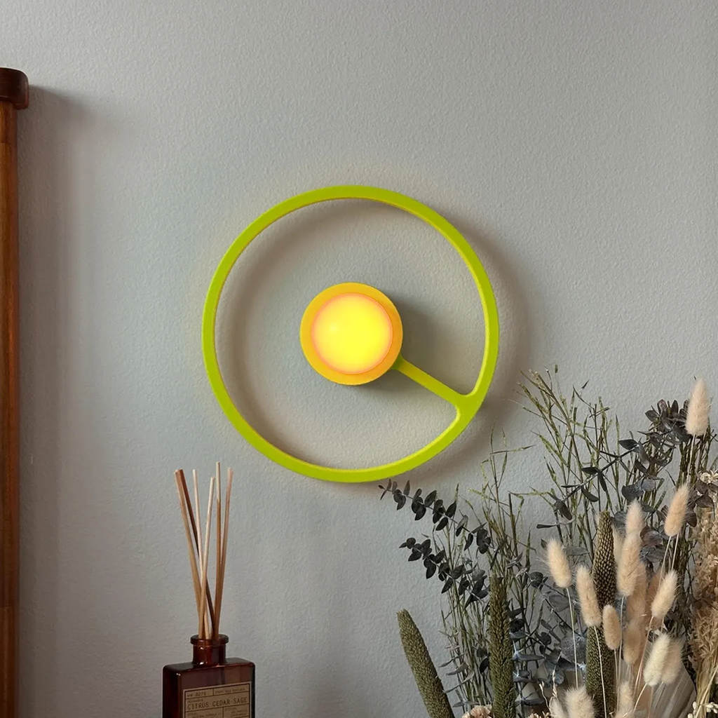 Applique murale sans fil style modernisme milieu de siècle, lumière ambiante rechargeable et variable