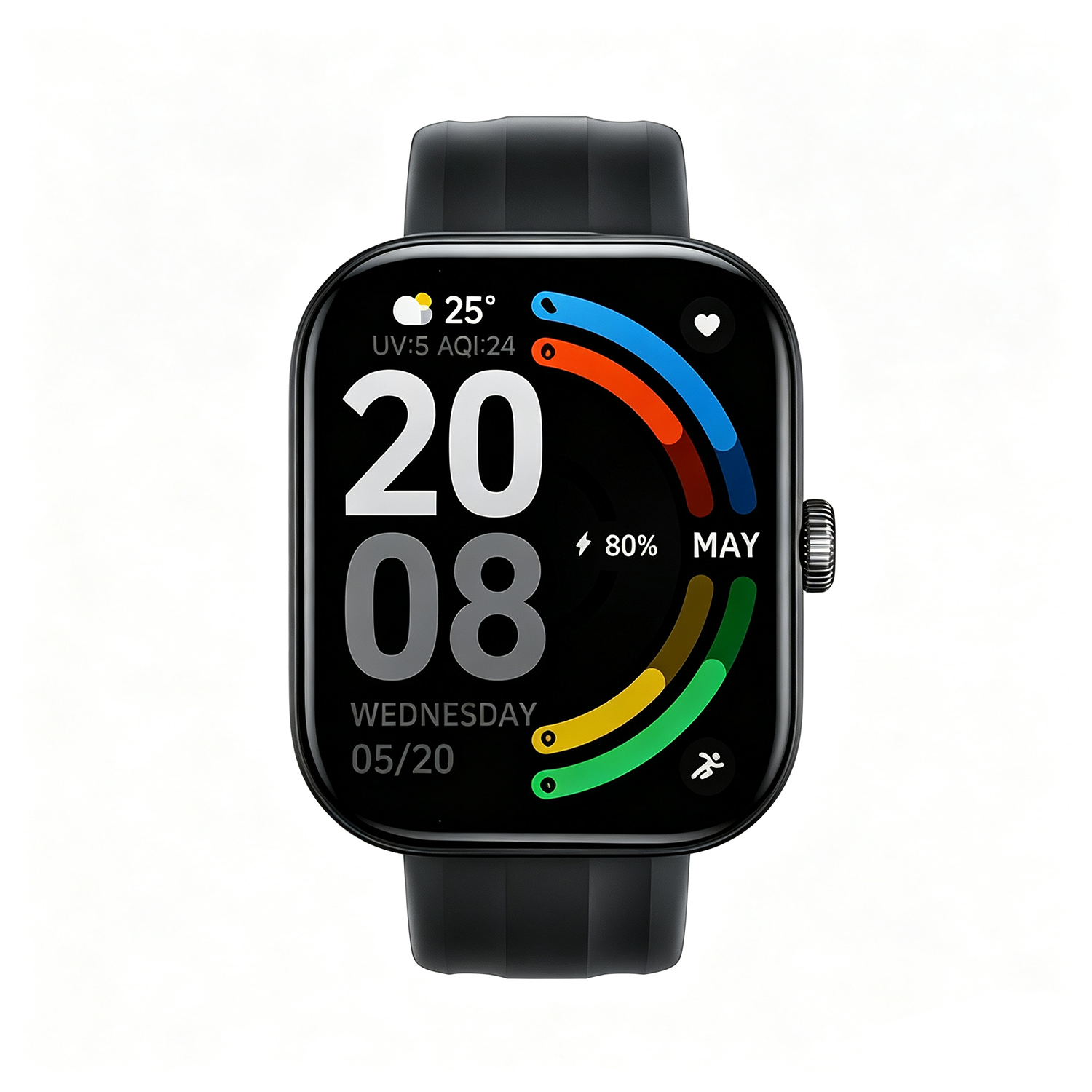 Montre intelligente avec écran HD 2,01 pouces, batterie longue durée et modes sportifs