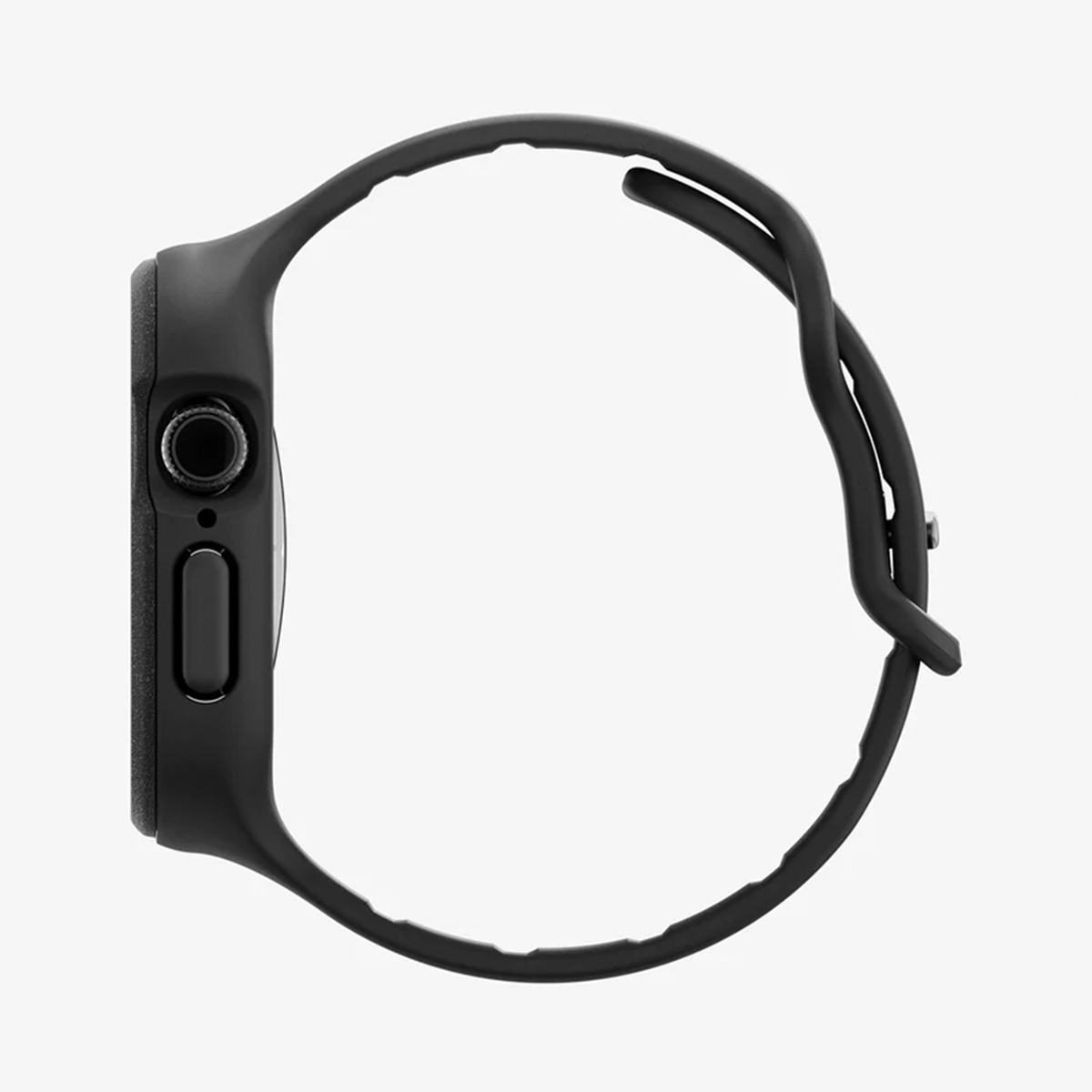 Étui de protection robuste pour montre connectée, finition noire mate, adapté aux dimensions 42 mm et 46 mm